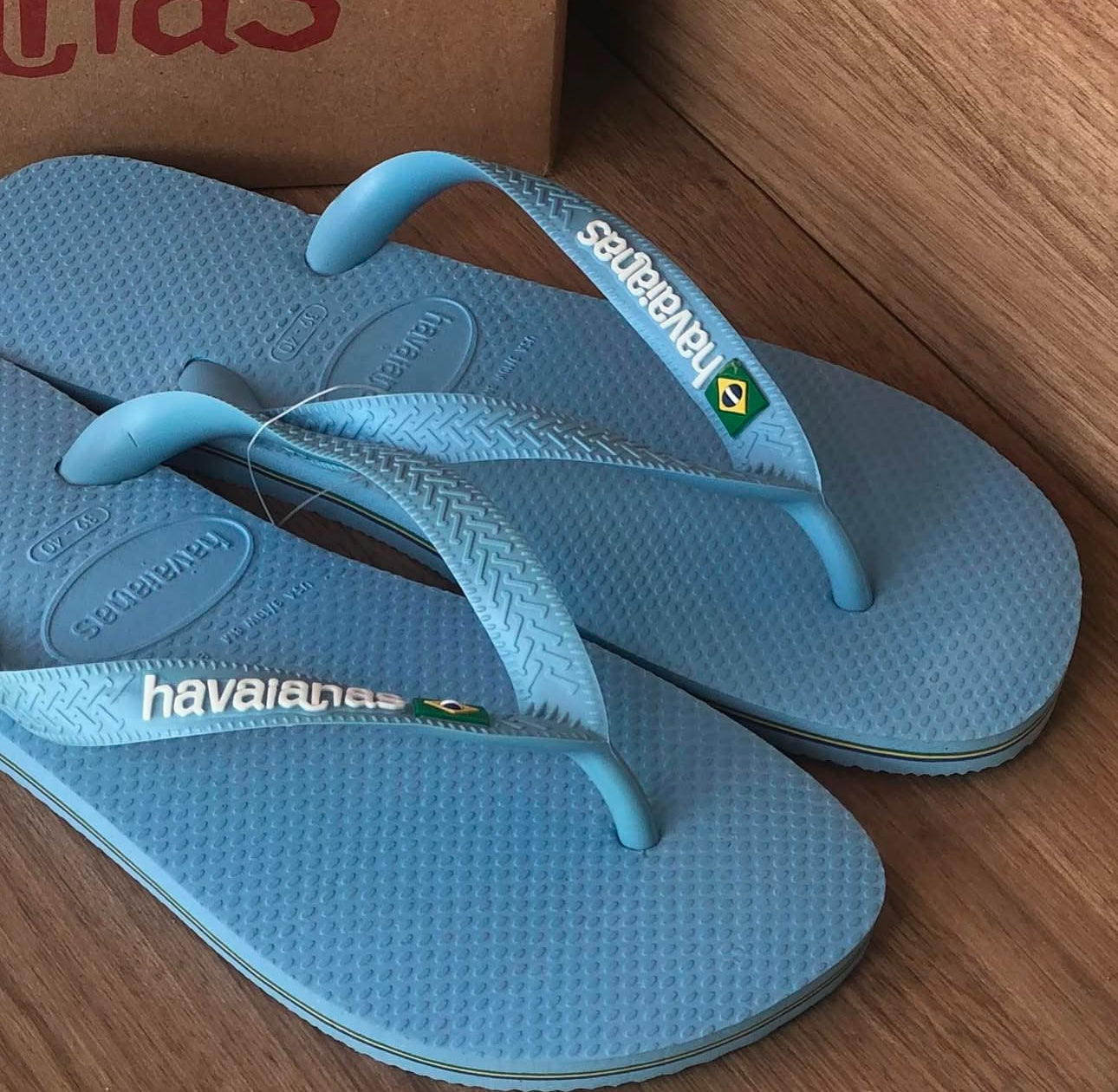 Havaianas Brasil Logo Lavender/White