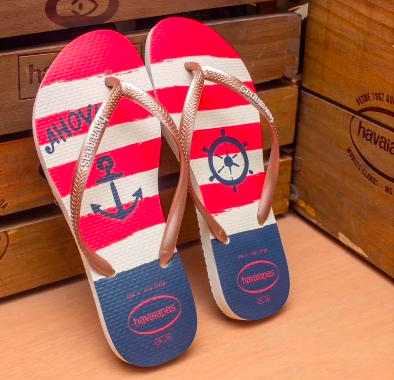 Havaianas Slim Nautical Beige