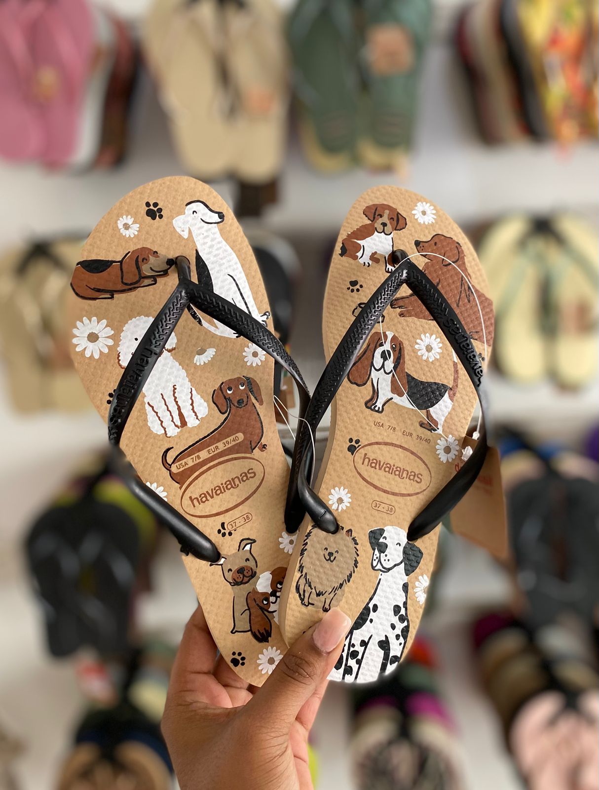 Havaianas Slim Pets Gold