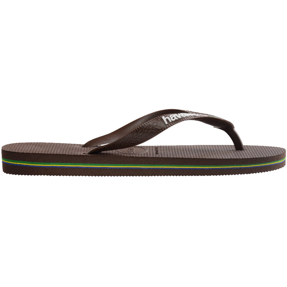 Havaianas Brasil Logo Brown/white