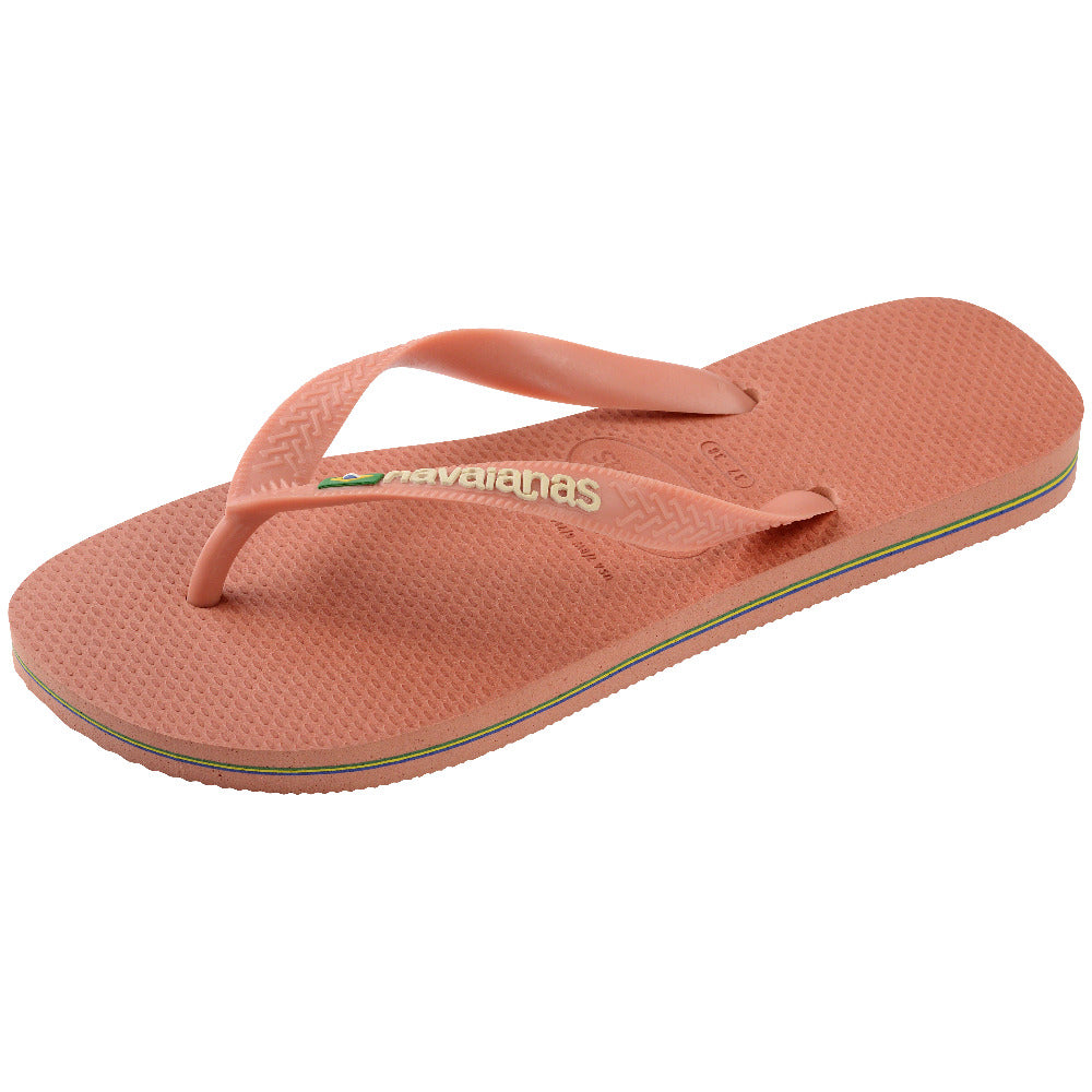 Havaianas Brasil Logo Pink Clay