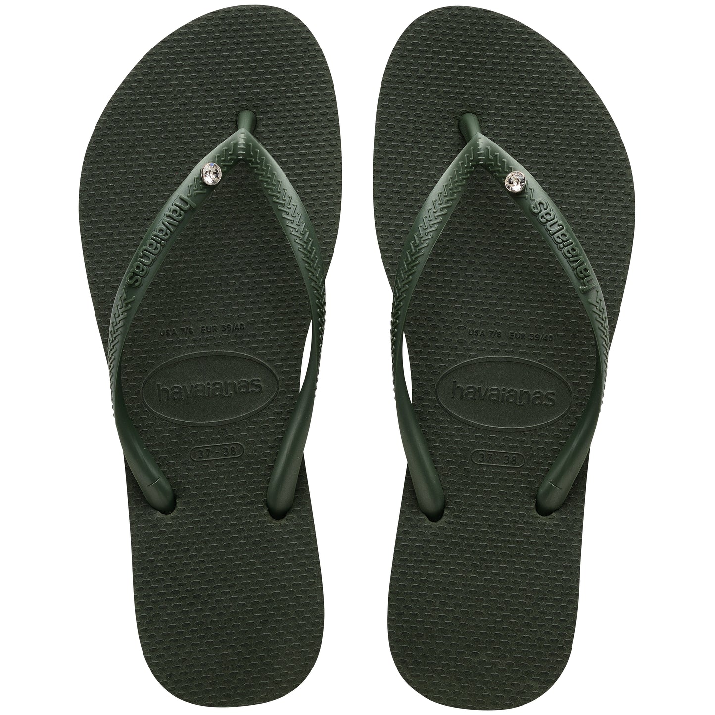 Havaianas Slim Crystal SW II Olive Green