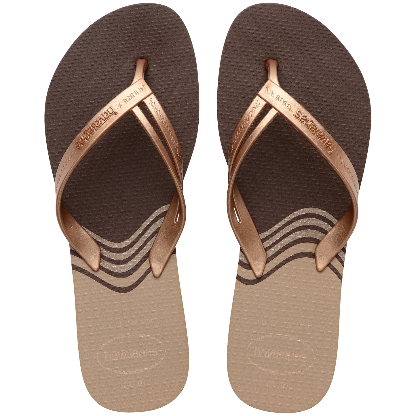 Havaianas Elegance Print Dark Brown