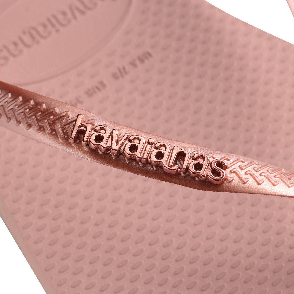 Havaianas Slim Logo Metallic Crocus Rose
