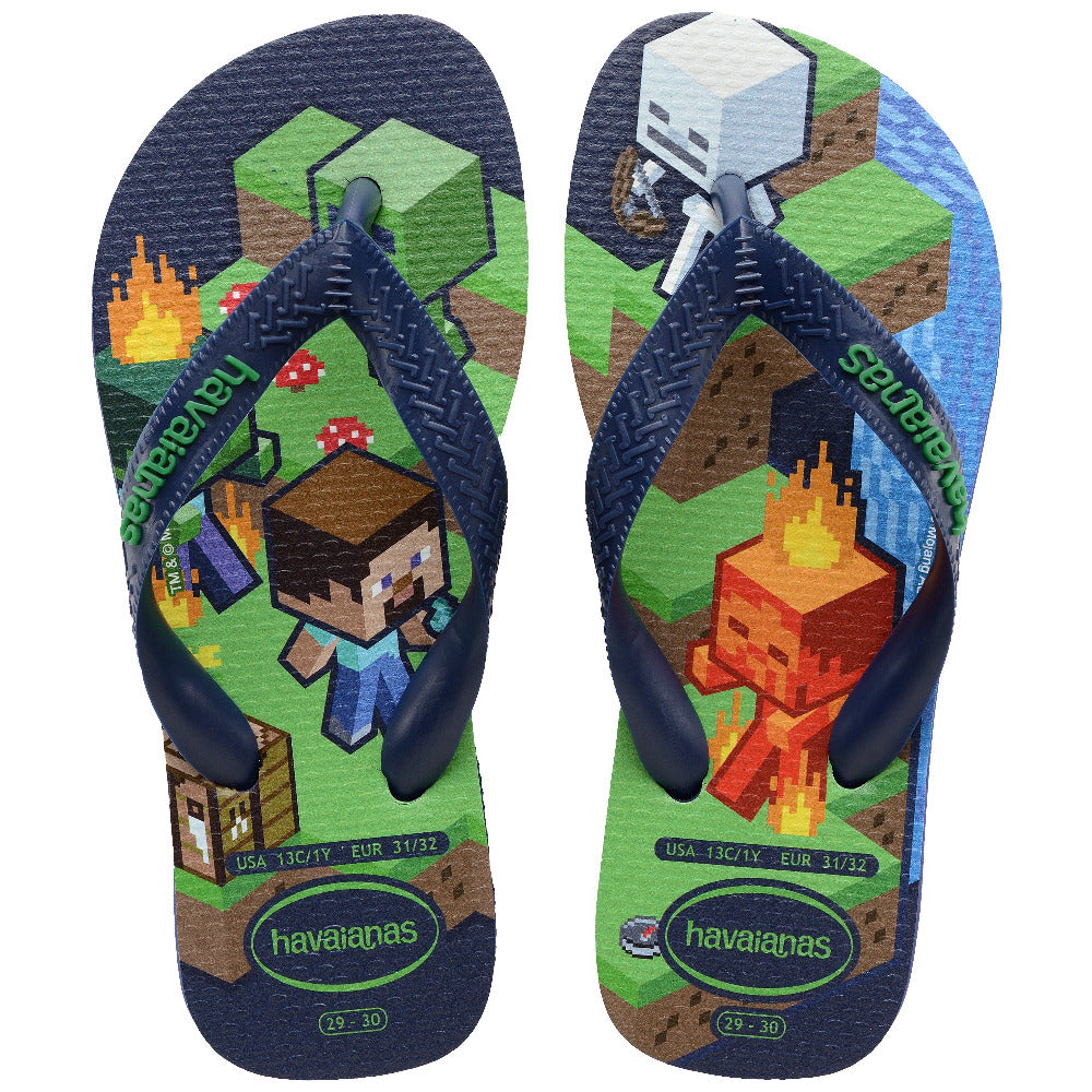 Havaianas Kids Minecraft Navy