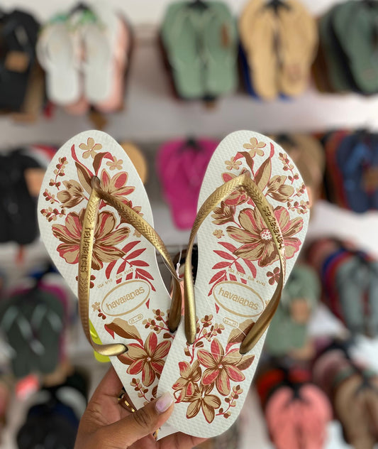 Havaianas Slim Organic White/Golden