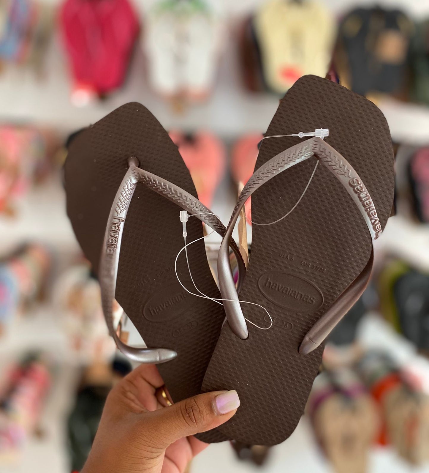 Havaianas Slim Square Dark Brown