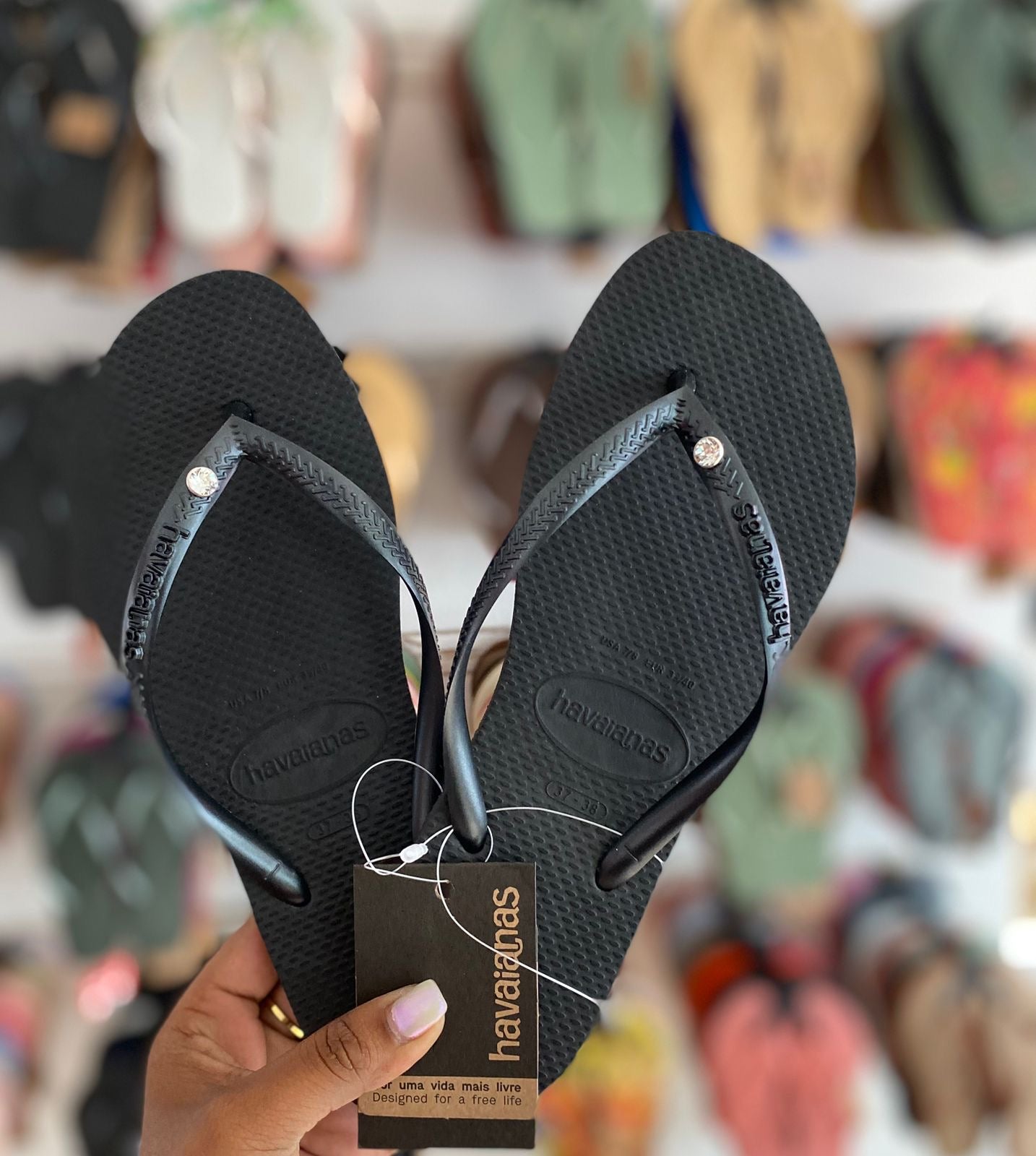 Havaianas Slim Crystal SW II Black