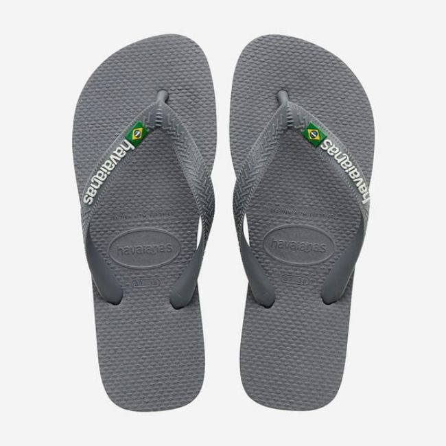 Havaianas Brasil Logo Steel Grey