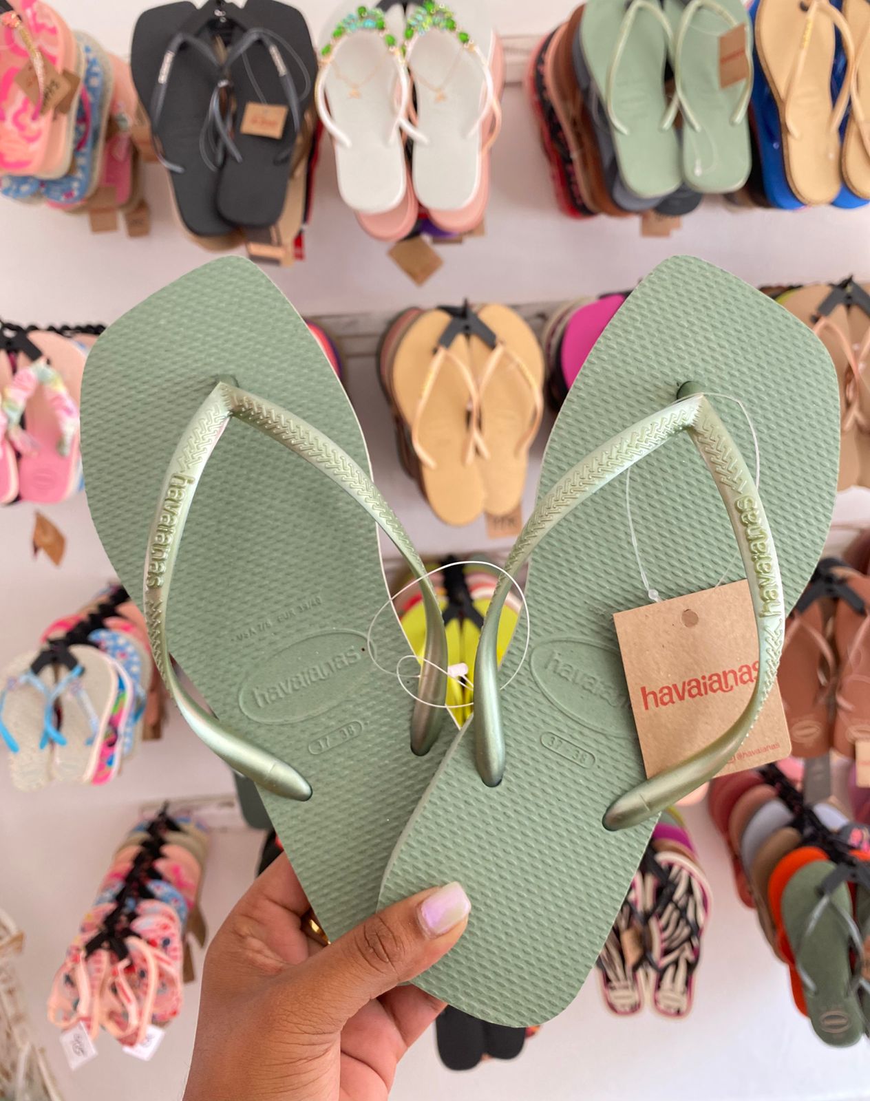 Havaianas Slim Square Smoke Green