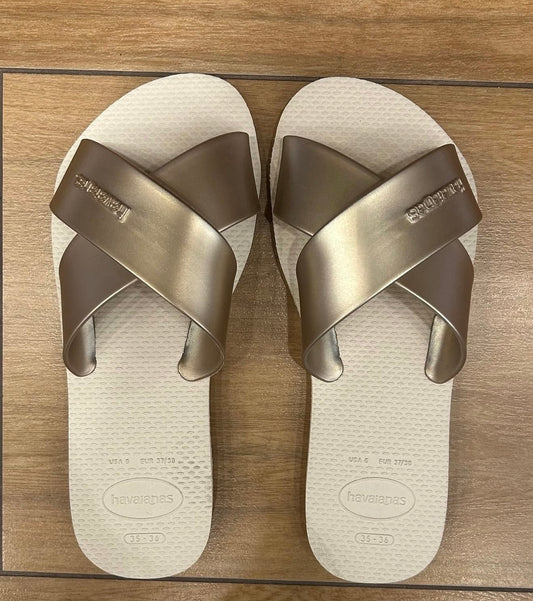 Havaianas Aqua Metallic Beige