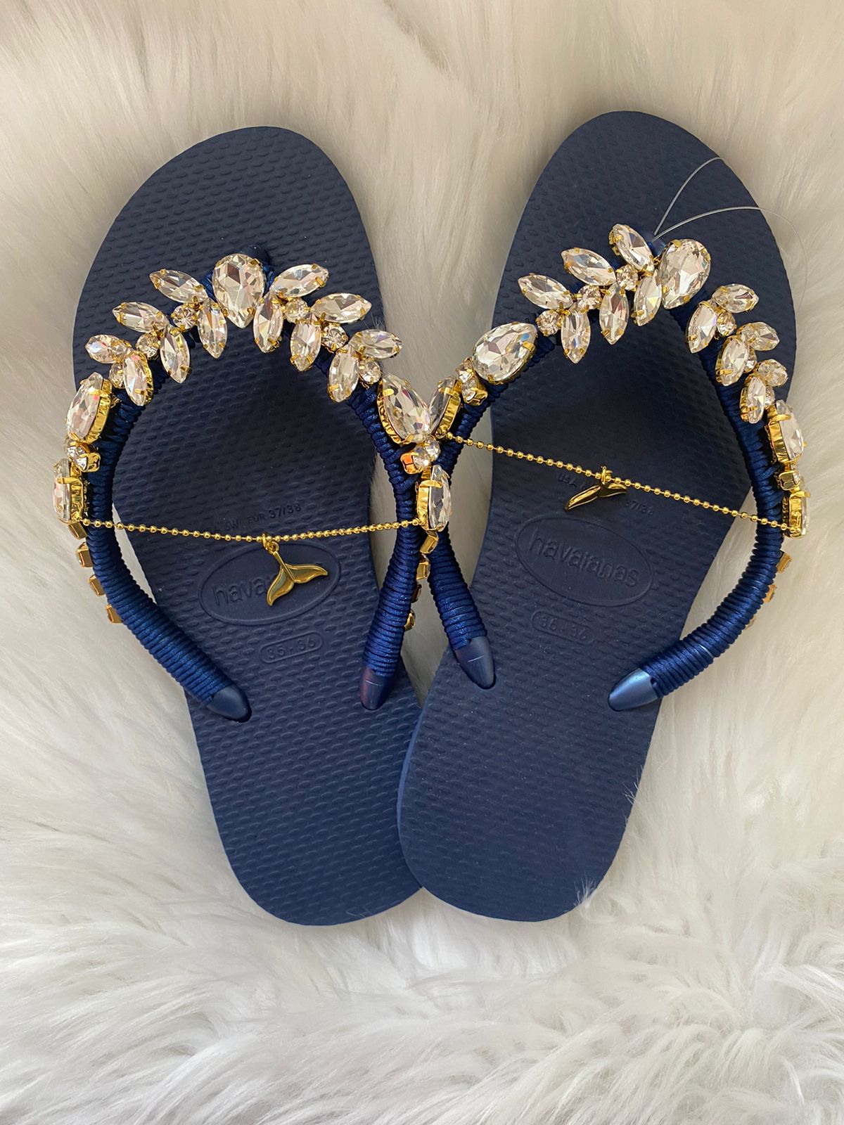 Havaianas Slim navy personalisé