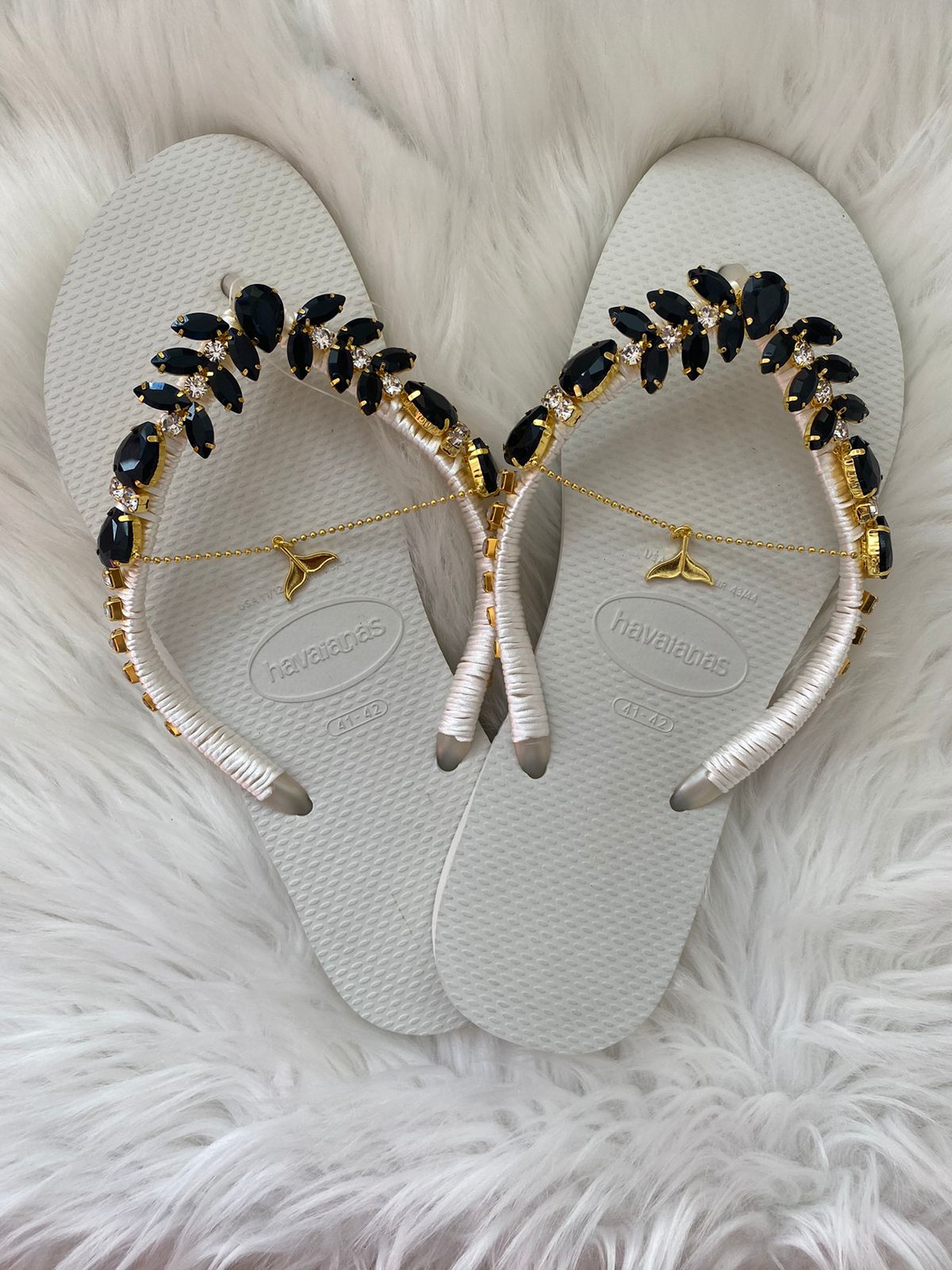 Havaianas slim blanc personalisé