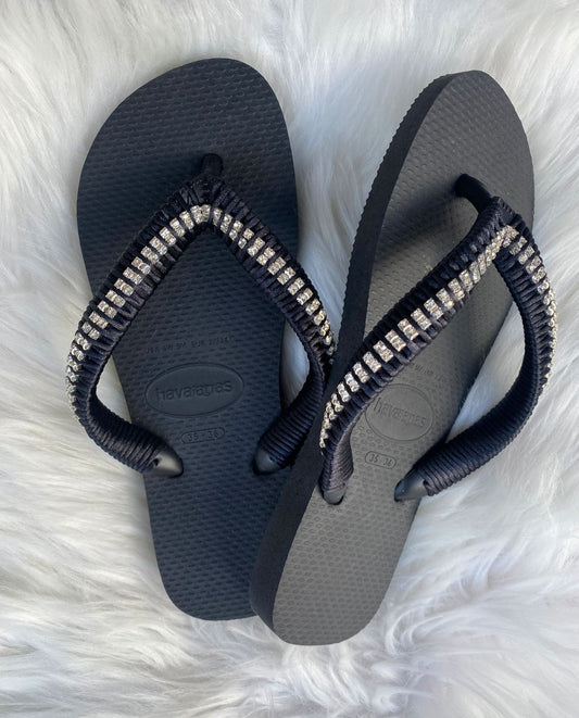 Havaianas Top noir personalisé