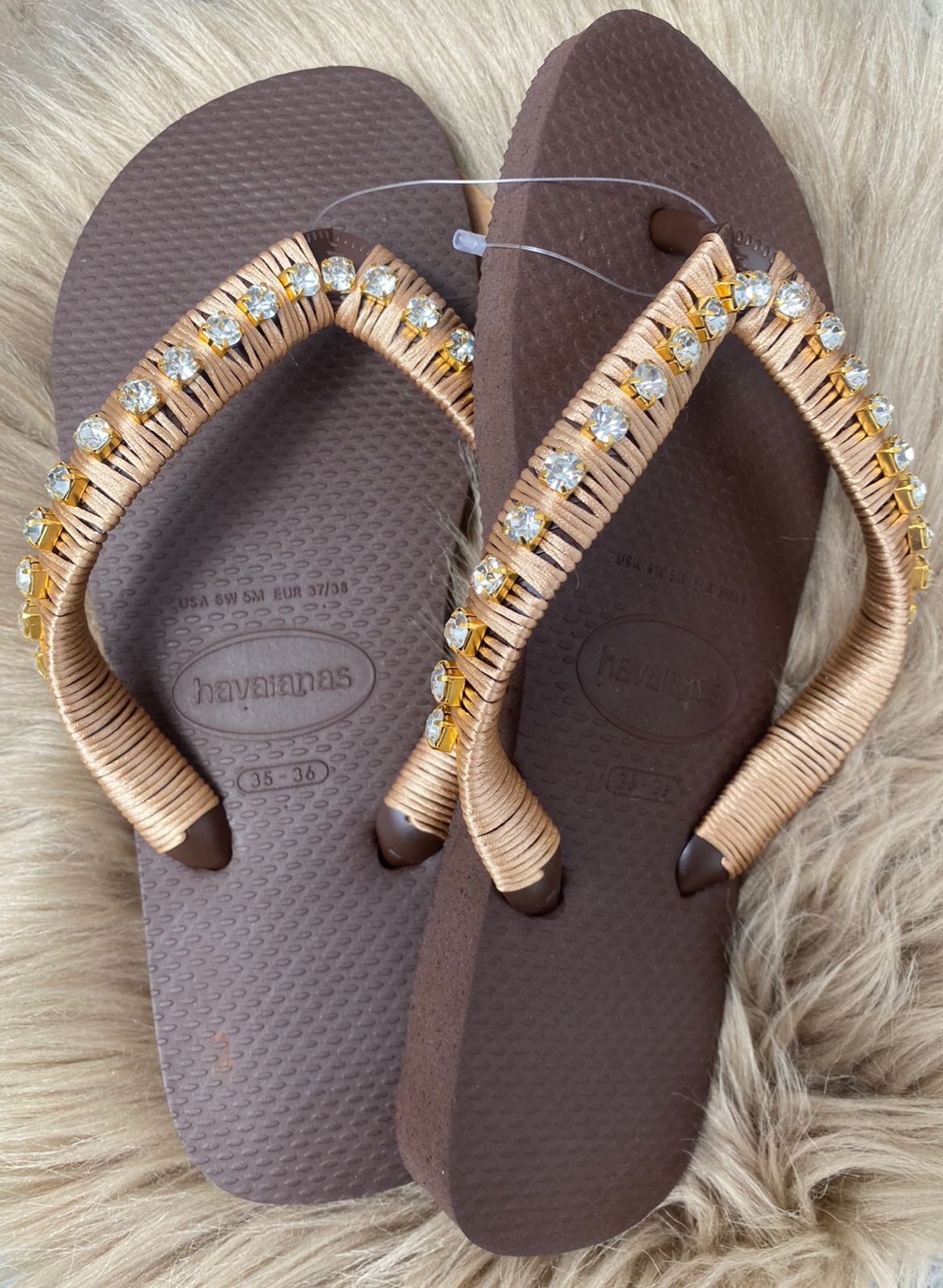 Havaianas Top marron personalisé