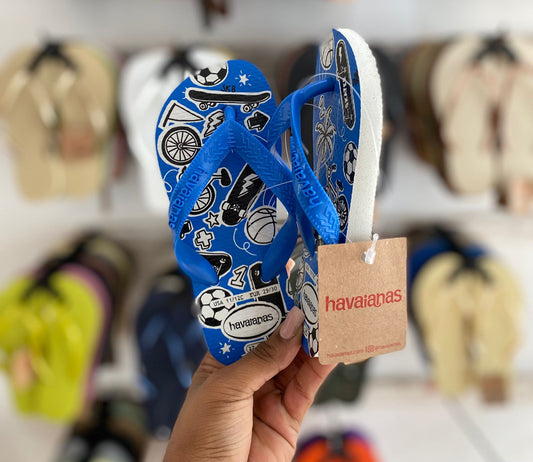 Havaianas Kids Athletic White Blue