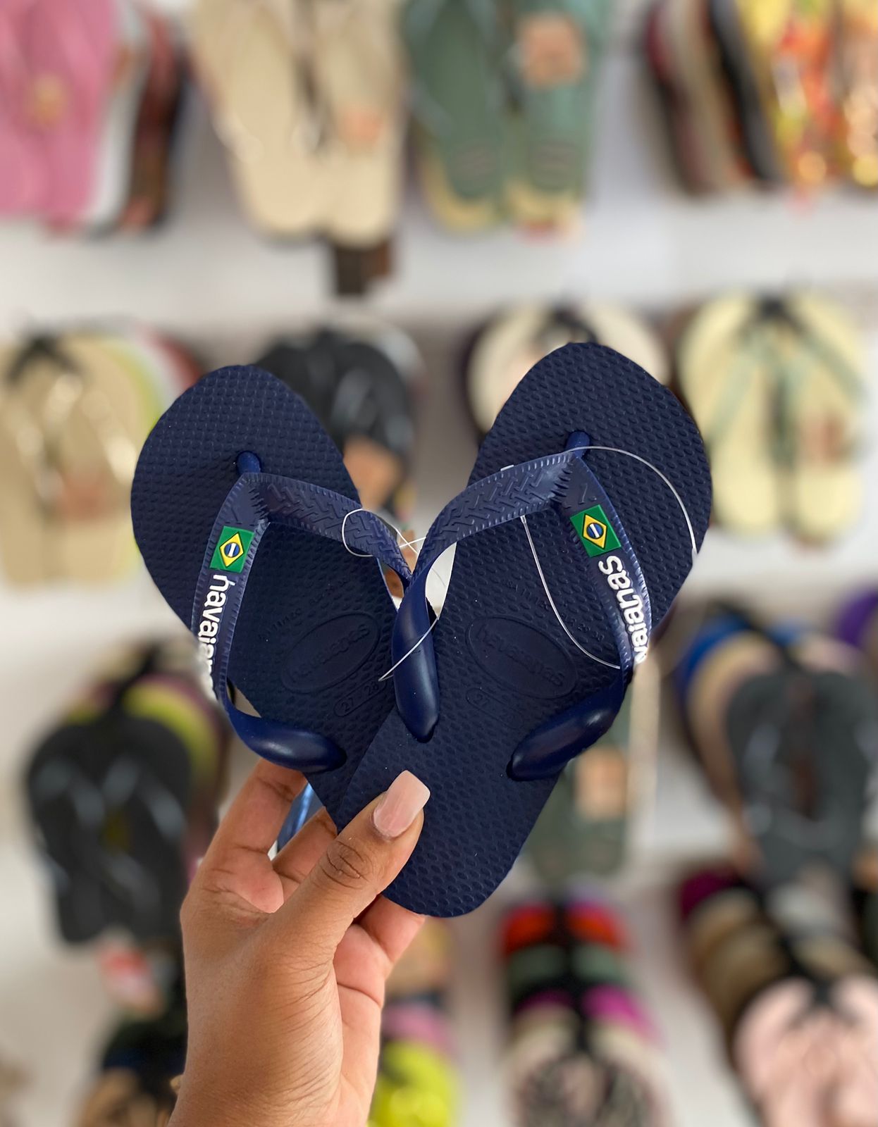 Havaianas Kids Brasil Logo Navy