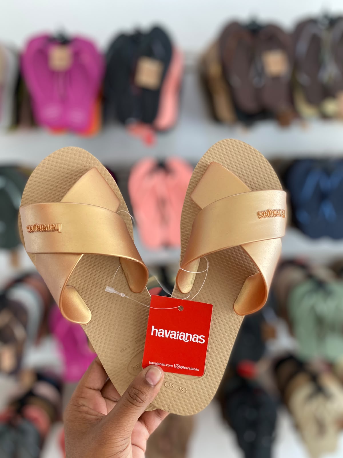 Havaianas Aqua Metallic Golden