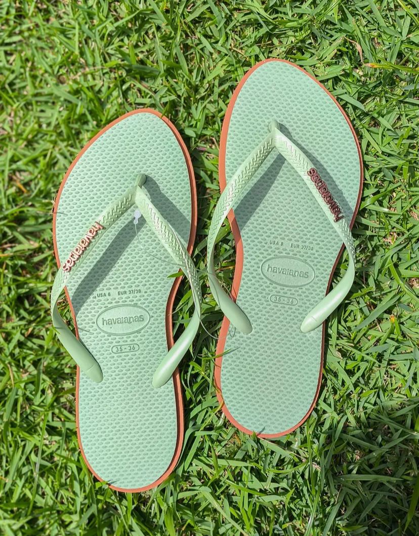 Havaianas Slim Point Rust/Smoke Green