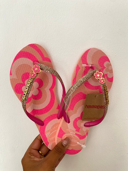 Havaianas Kids Slim Glitter Blossom