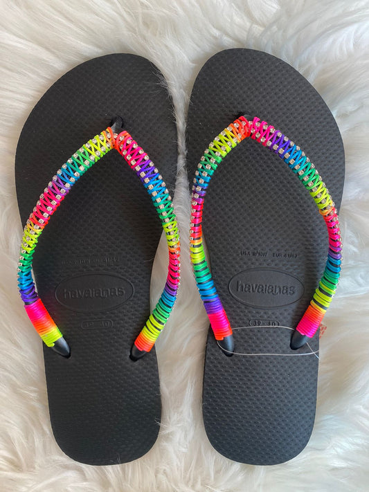 Havaianas Slim Black Personalisé