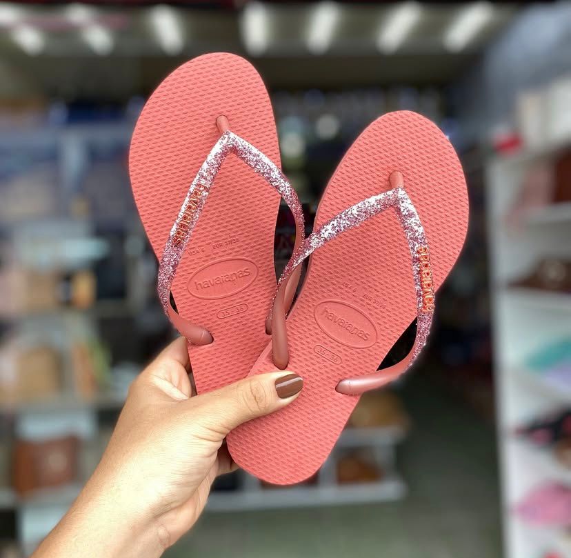 Havaianas Slim Glitter Bloosom