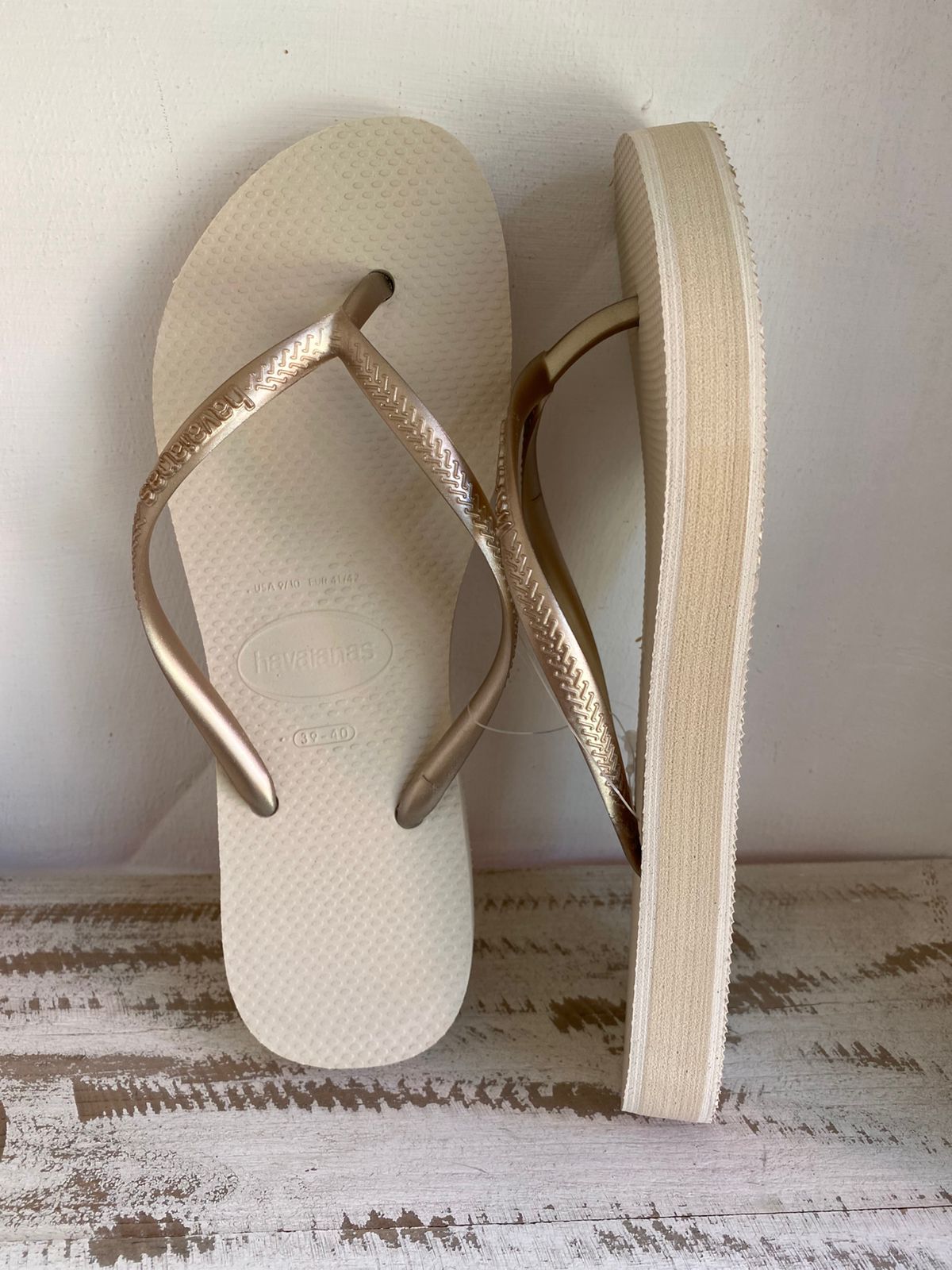 Havaianas Slim Flatform Beige