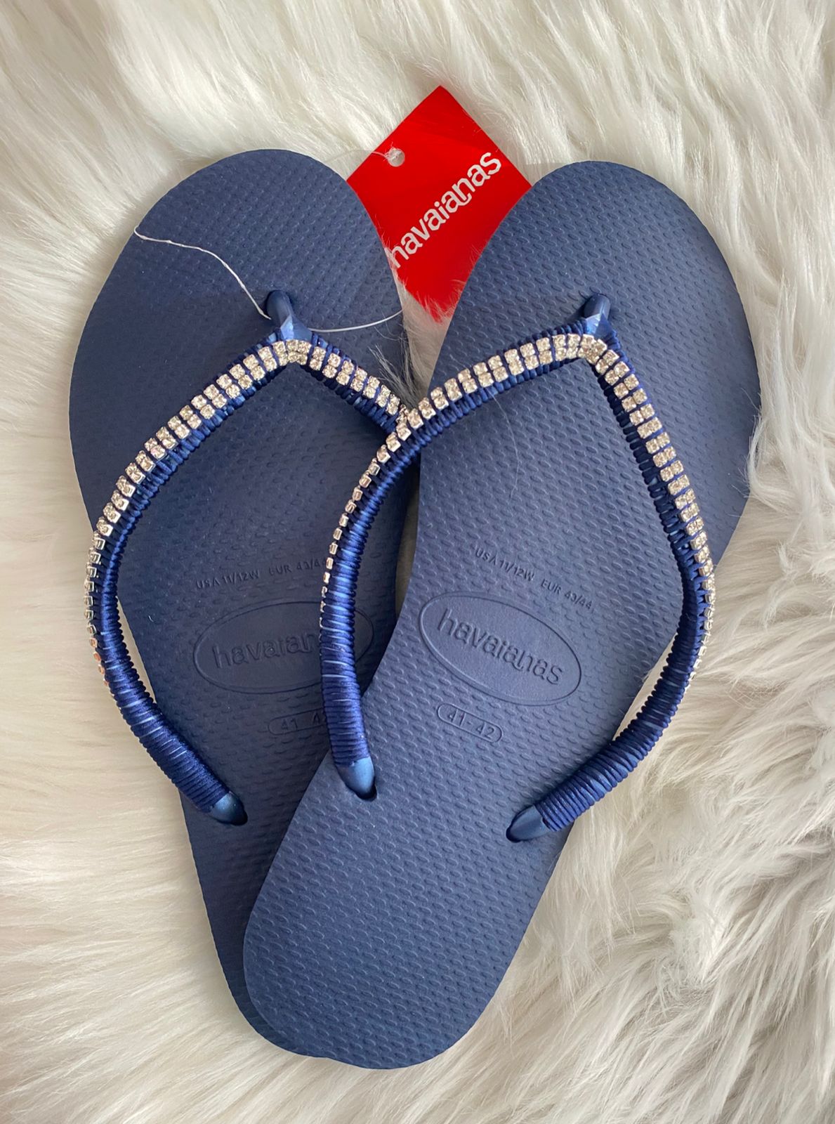 Havaianas Slim navy personalisé
