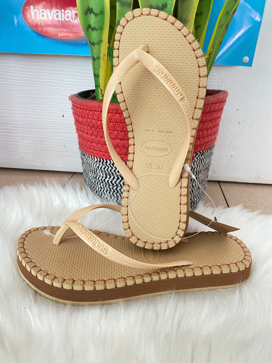Havaianas Slim Flatform Loop Golden