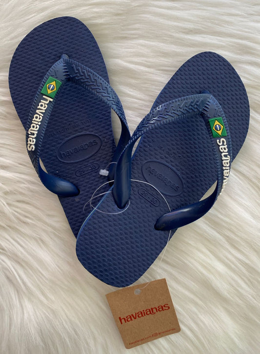 Havaianas Kids Brasil Logo Navy